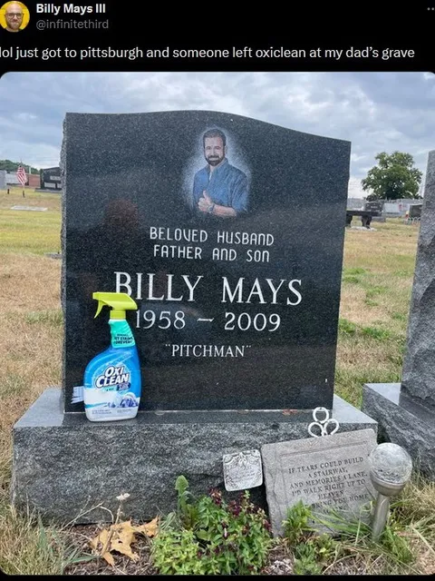 OxiClean at Billy Mays' Grave