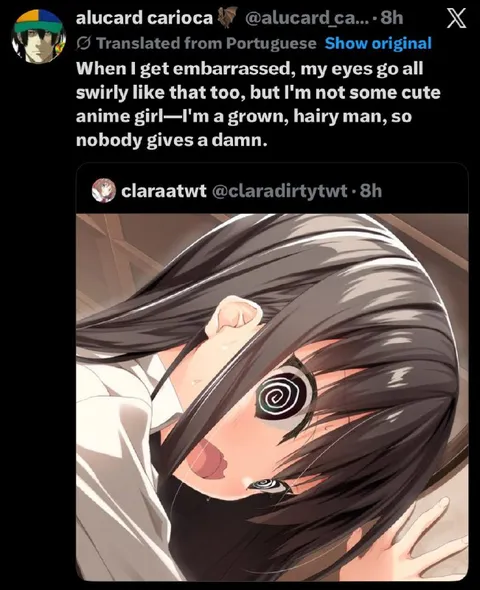 Embarrassed Hairy Man Reaction