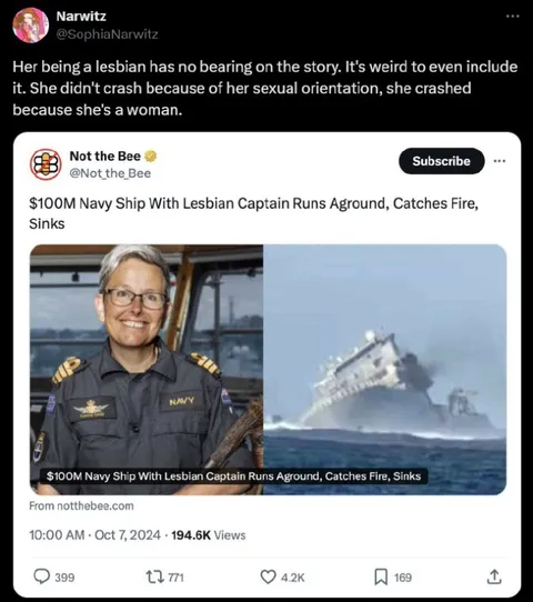 Lesbian Captain Shipwreck Satire