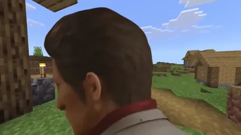 Кирю в деревне Minecraft