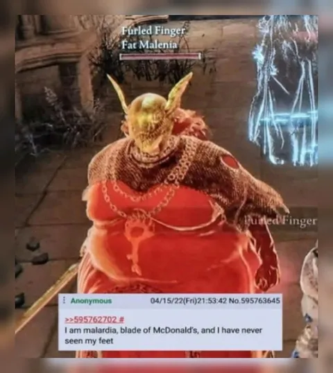 Fat Malenia Has Never Seen Her Feet