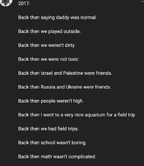 Back Then Everything Was Better