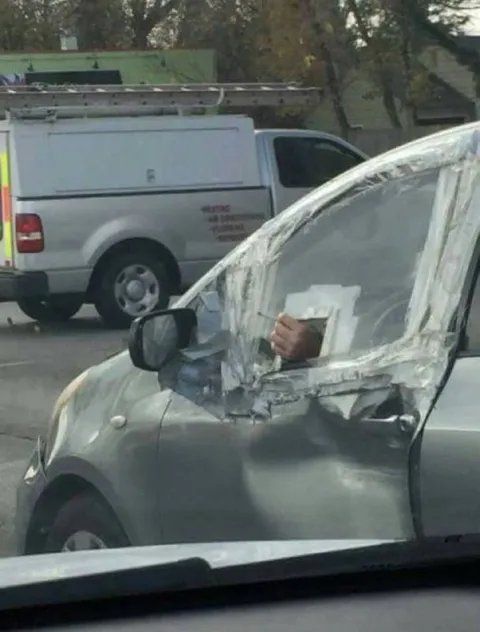 Машина после аварии