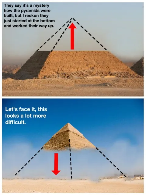 Pyramid Construction Mystery