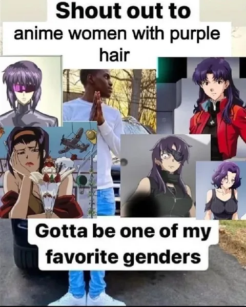 Anime Women With Purple Hair