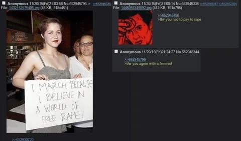 Free Rape Sign Reaction