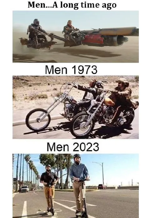 Men Then and Now