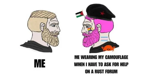 Wojak Asking for Rust Help