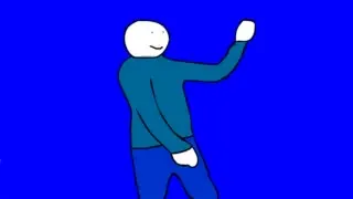 Танцующий человек на цветном фоне