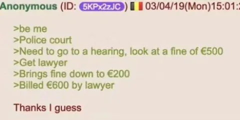 Lawyer Saves Two Hundred Euros
