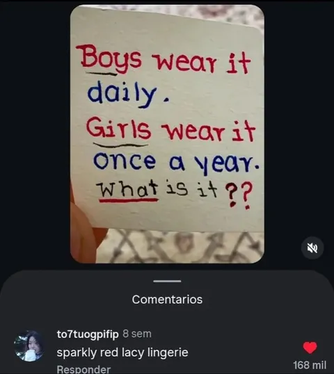 Boys Wear It Daily Riddle