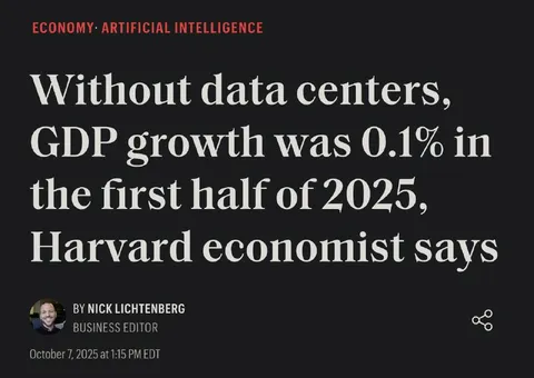 Without Data Centers, GDP Stalls