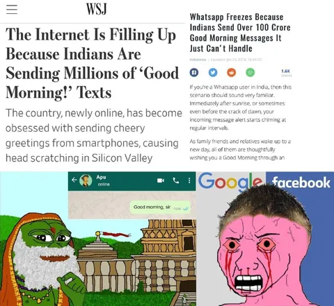 Indians Send Good Morning Messages