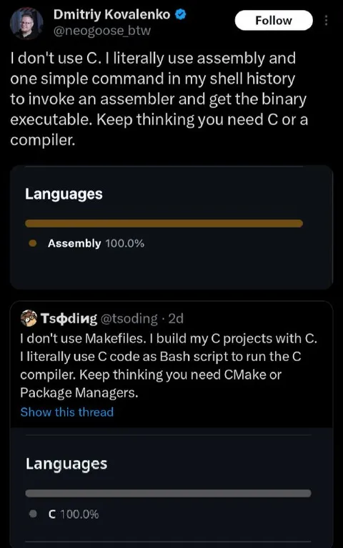 Assembly and Bash Compiler Flex