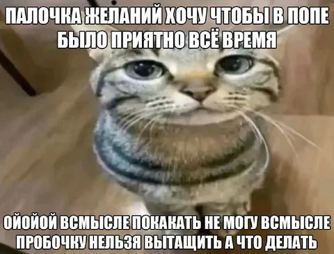 Палочка желаний в попе