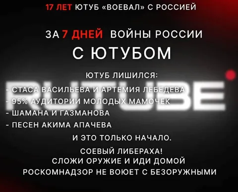 Ютуб сложил оружие