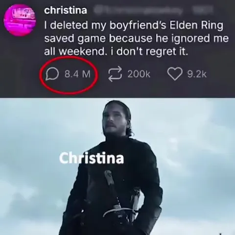 Christina summons 8.4 million commenters