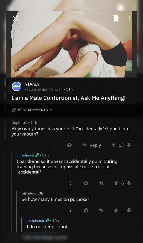 Male Contortionist AMA