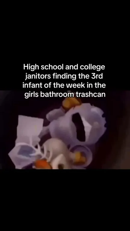 Janitors Find Another Bathroom Trashcan