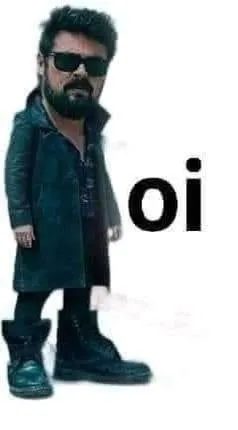 Homem dizendo oi