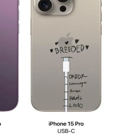 iPhone USB-C Breeder Joke