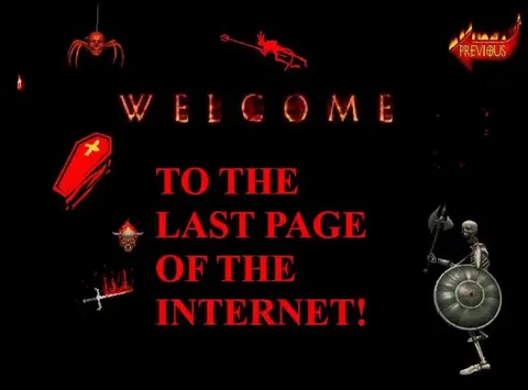 Welcome to the Last Page of the Internet