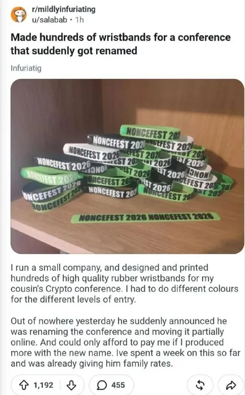 Conference Name Change Wristbands