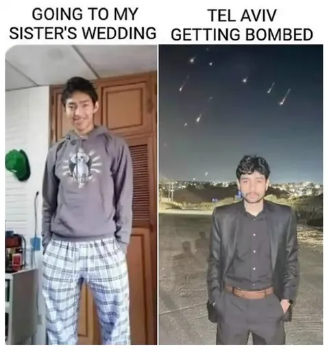 Wedding Outfit vs Tel Aviv Bombing