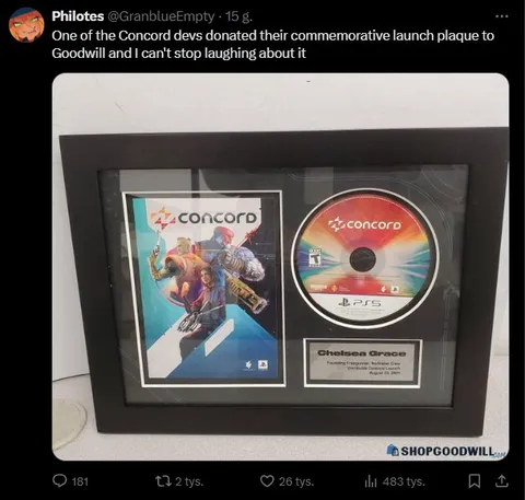 Concord Commemorative Launch Plaque