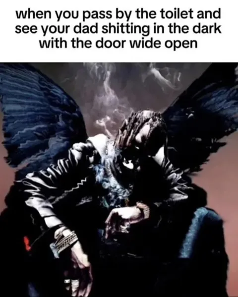 Dad Shitting in the Dark