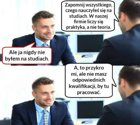 Nigdy nie byłem na studiach