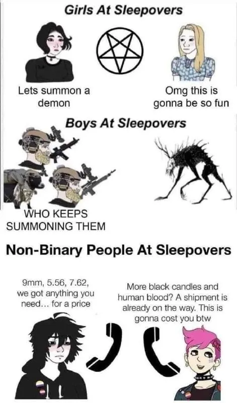 Sleepover Summoning Chaos