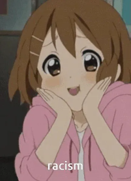 Racism reaction anime girl