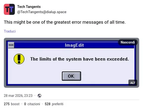 Greatest Error Message Ever