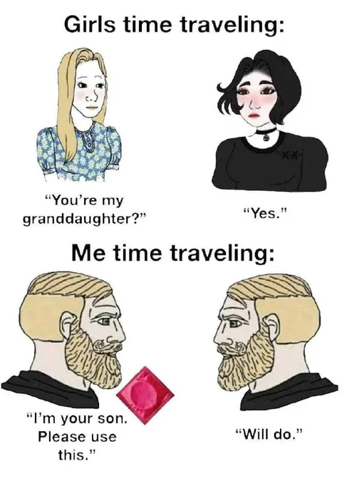 Girls vs Me Time Traveling