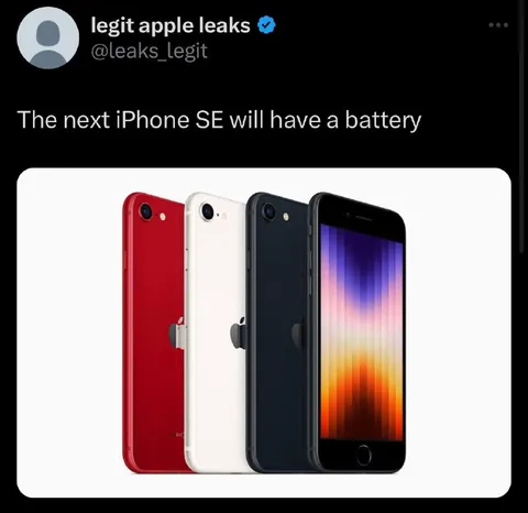 iPhone SE Battery Leak