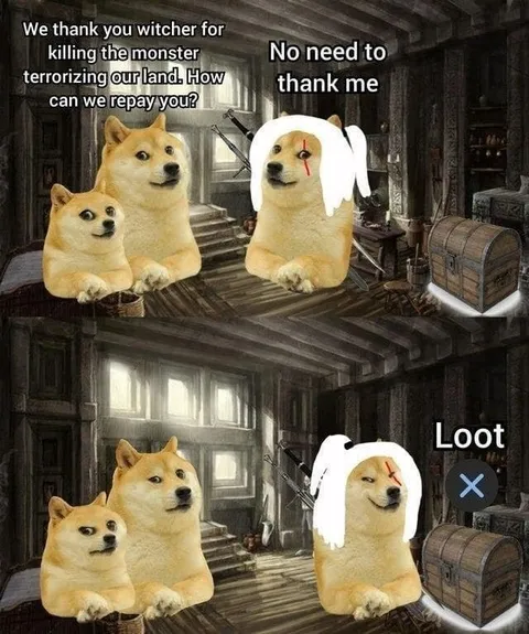 Witcher Takes the Loot