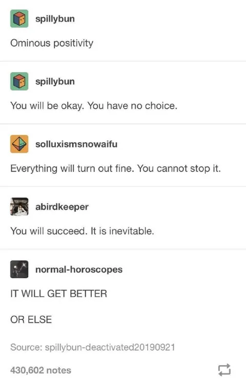 Ominous Positivity Chain