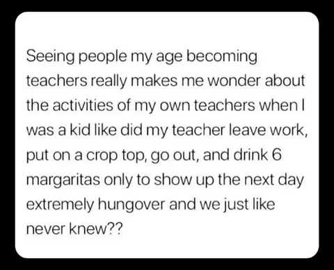 Teachers Had Secret Nightlife