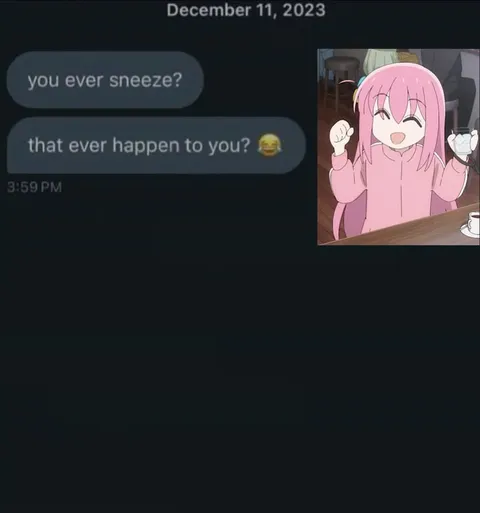 Delayed Sneeze Conversation