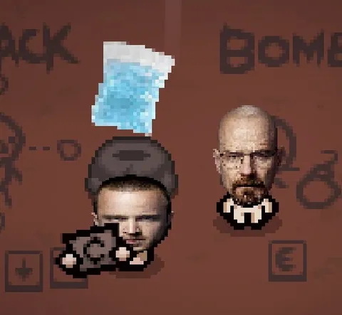 Walter White and Jesse Pixel Art