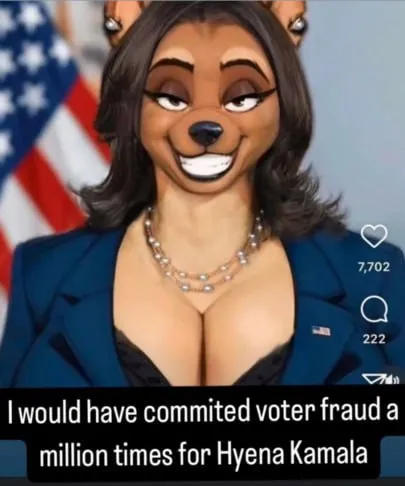 Voter Fraud for Hyena Kamala