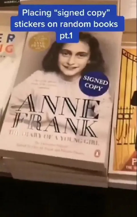 Signed Copy Anne Frank Prank
