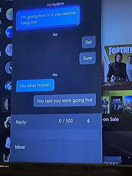 You Said You Were Going Live