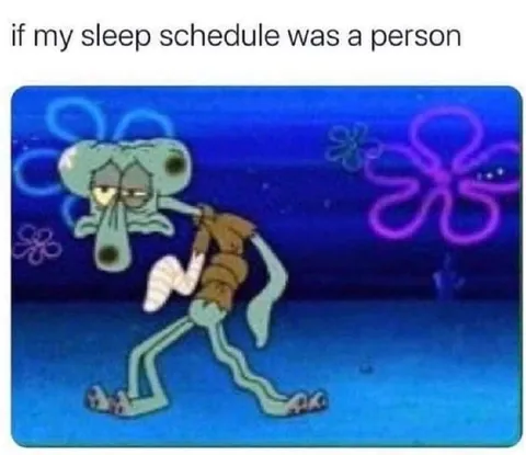 If My Sleep Schedule Was a Person