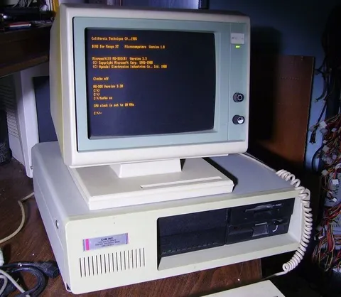 Vintage DOS Computer Boot Screen