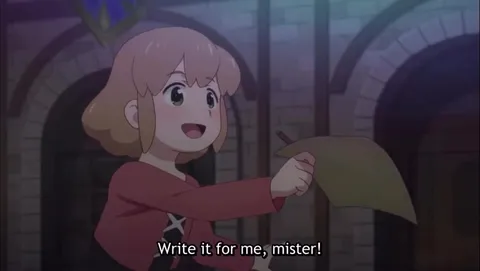 Writing Satou Kazuma on a Job Application