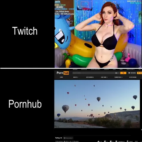 Twitch и Pornhub наоборот