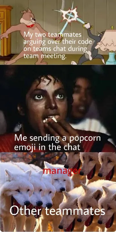 Sending Popcorn During Team Drama