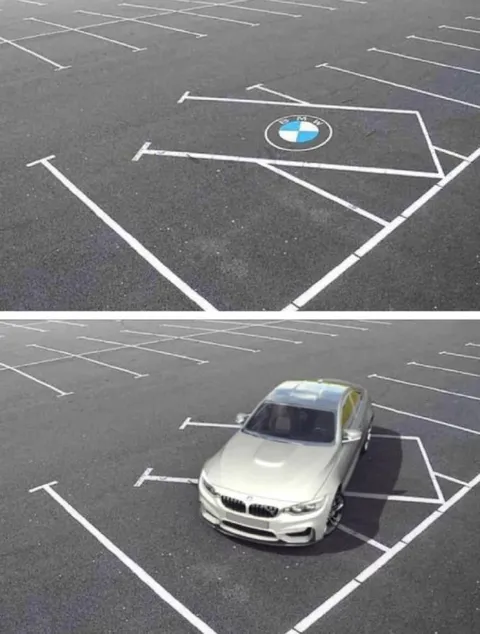 BMW припарковался как обычно